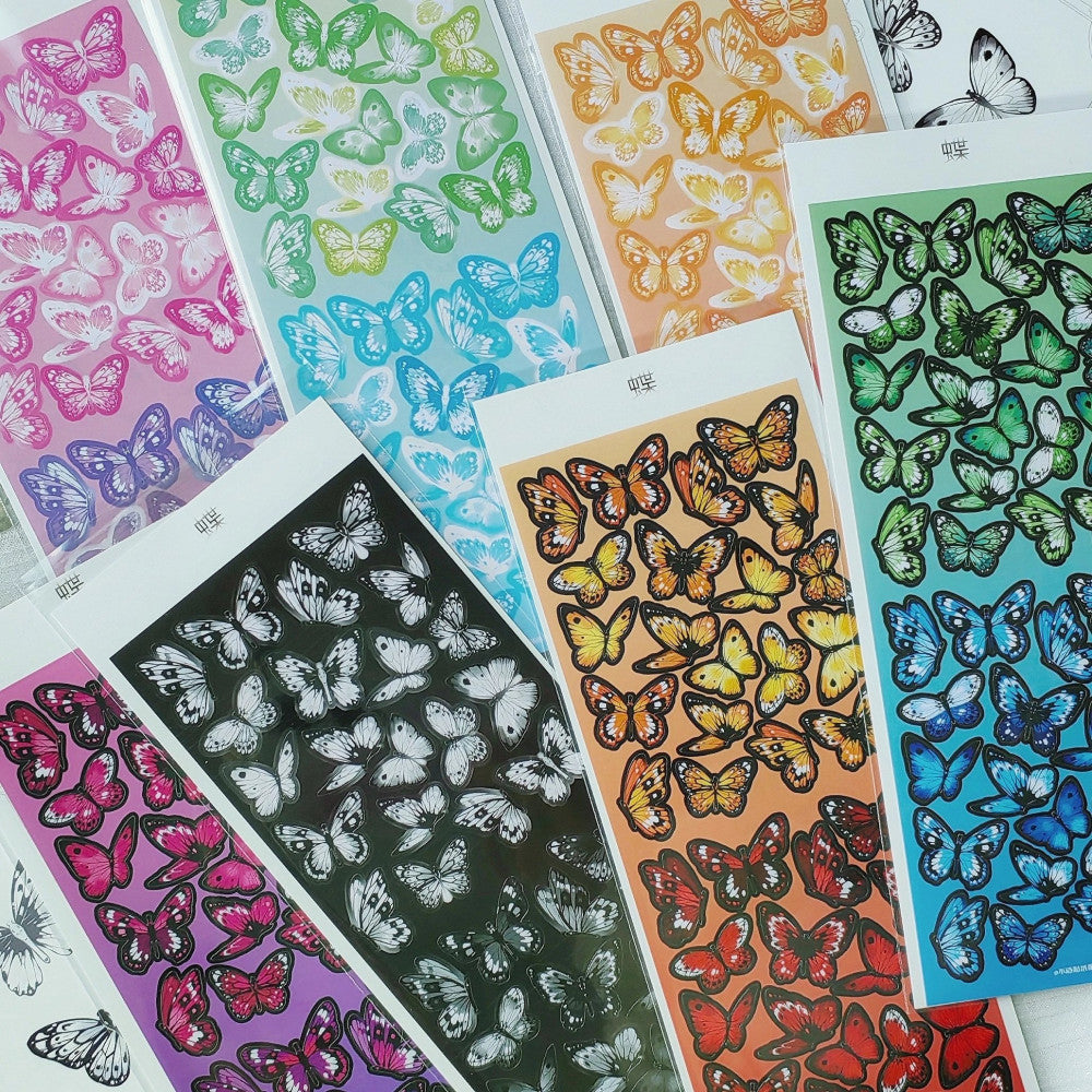 Star chasing Butterfly Paper stickers image 1