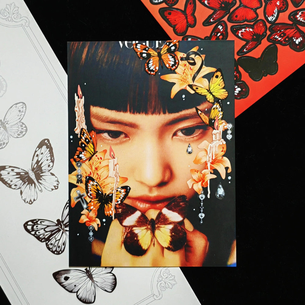 Star chasing Butterfly Paper stickers image 3