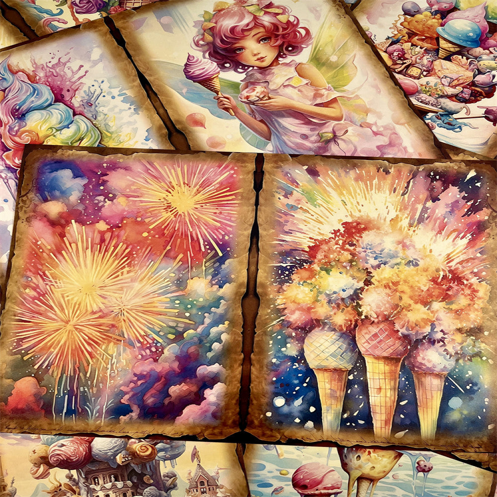 Magazine Fantasy Fairy Tale Castle Background Paper 14cm 18cm 14 Sheets image 3