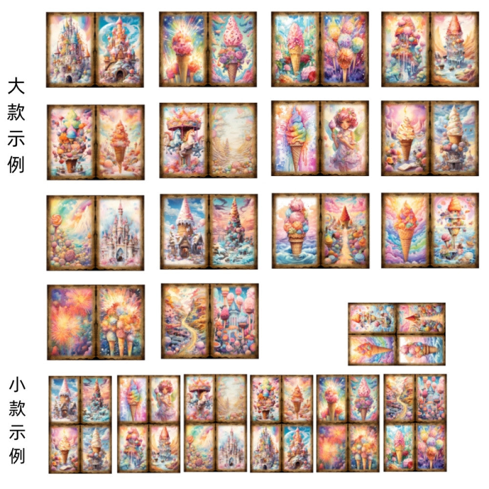 Magazine Fantasy Fairy Tale Castle Background Paper 14cm 18cm 14 Sheets image 4