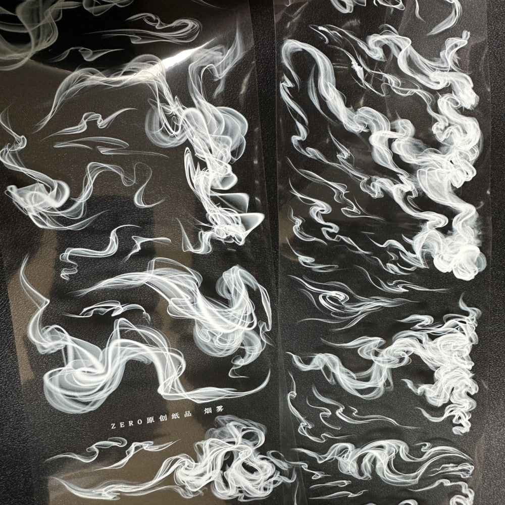 Antique style handscape smoke PET Tape 10cm 1m image 2