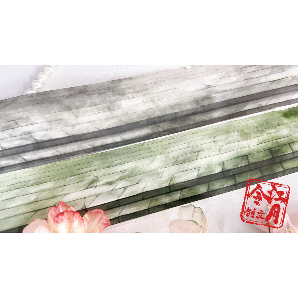 Brick Platform Grey Ancient Style PET Tape image 0