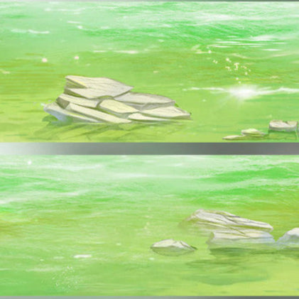 Clear Wind and Flowing Water Green Grass PET Tape image 4