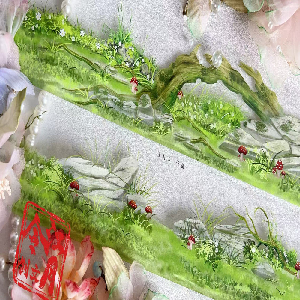 The wind on the grassland and water surface  PET Tape