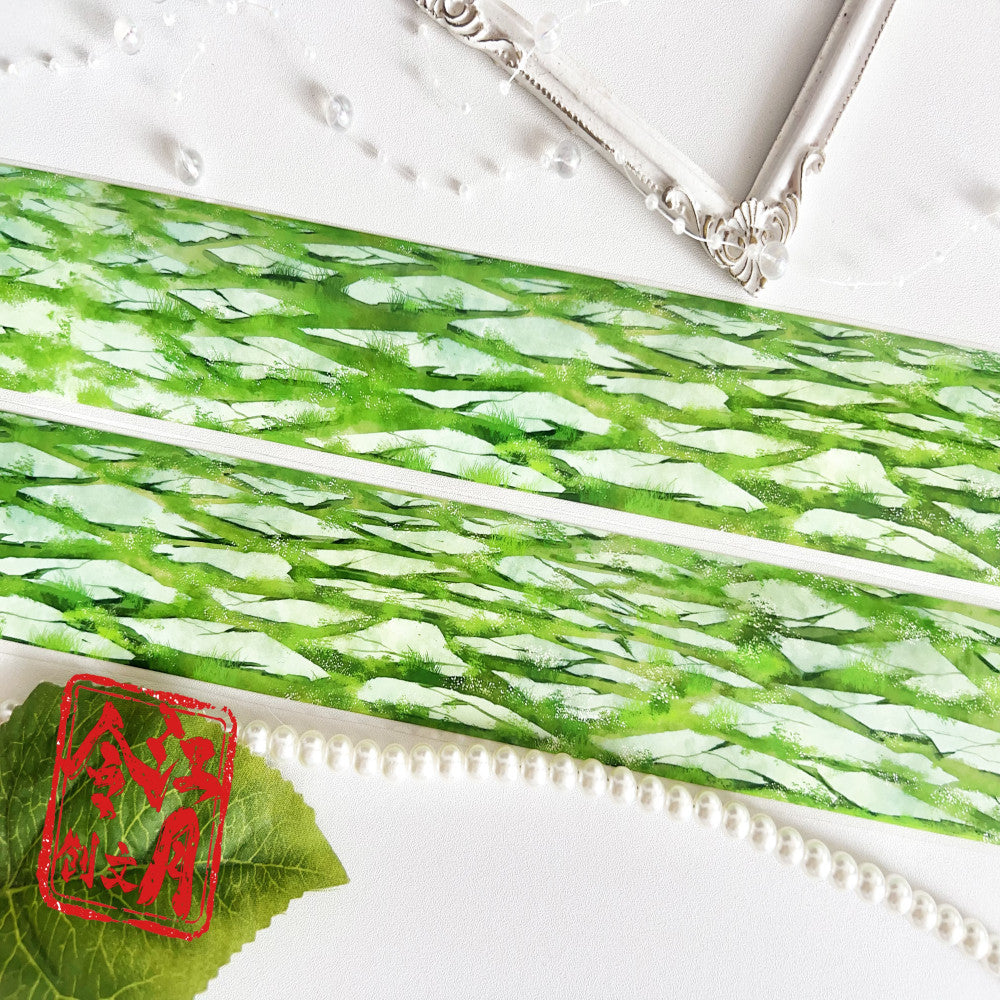 Green Grass Brick Stacking PET Tape 5cm 5m image 3