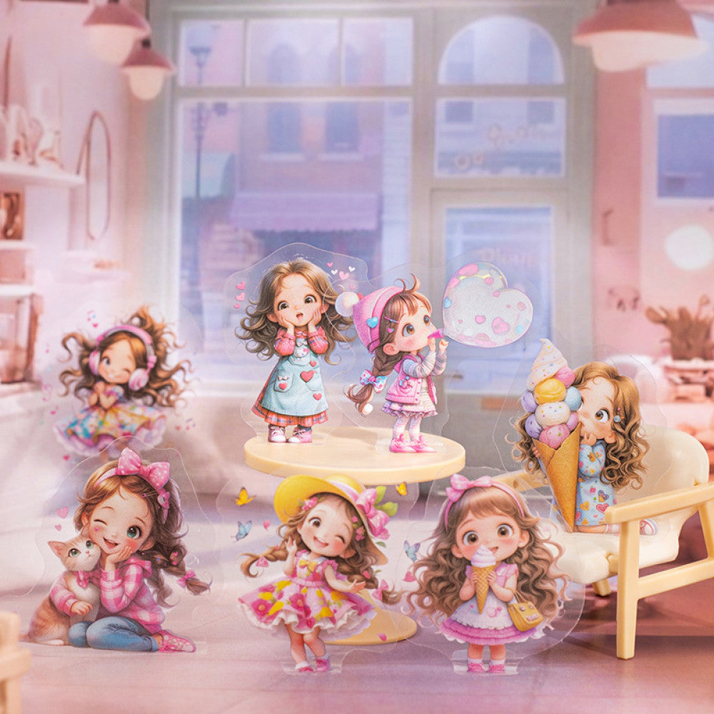 Star Aya Series Character Theme Small Size PET Stickers 4 Styles 50 Pcs image 0