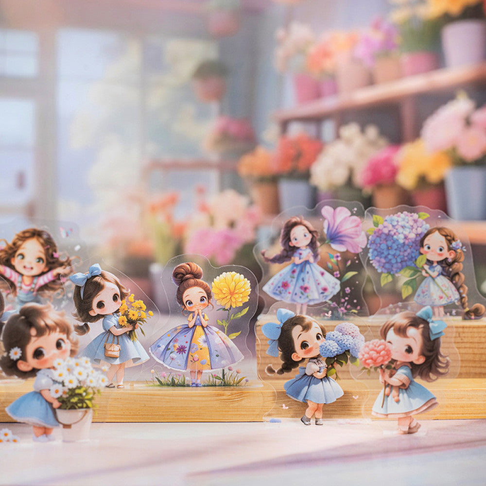 Star Aya Series Character Theme Small Size PET Stickers 4 Styles 50 Pcs image 1