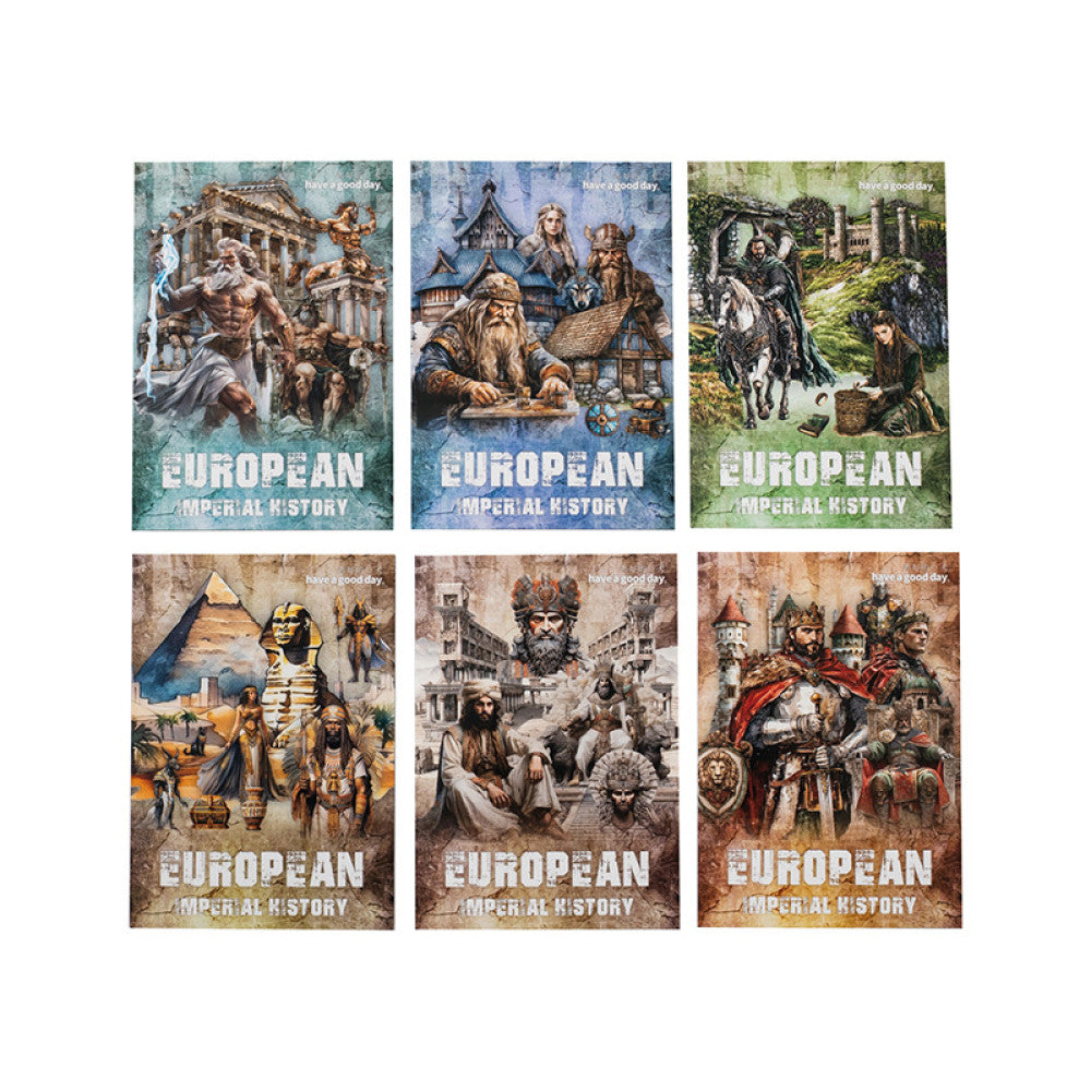 European Imperial History Series Hard Card Stickers 6 Styles 15 Sheets image 4