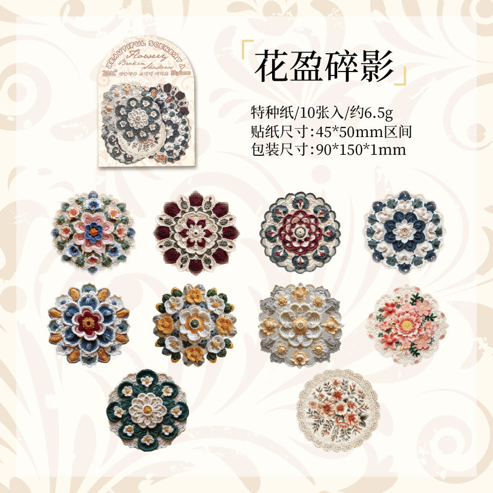 Splendid Sticker Splendid Series Paper Stickers 6 Types 10 Pcs – MB ViktaShop