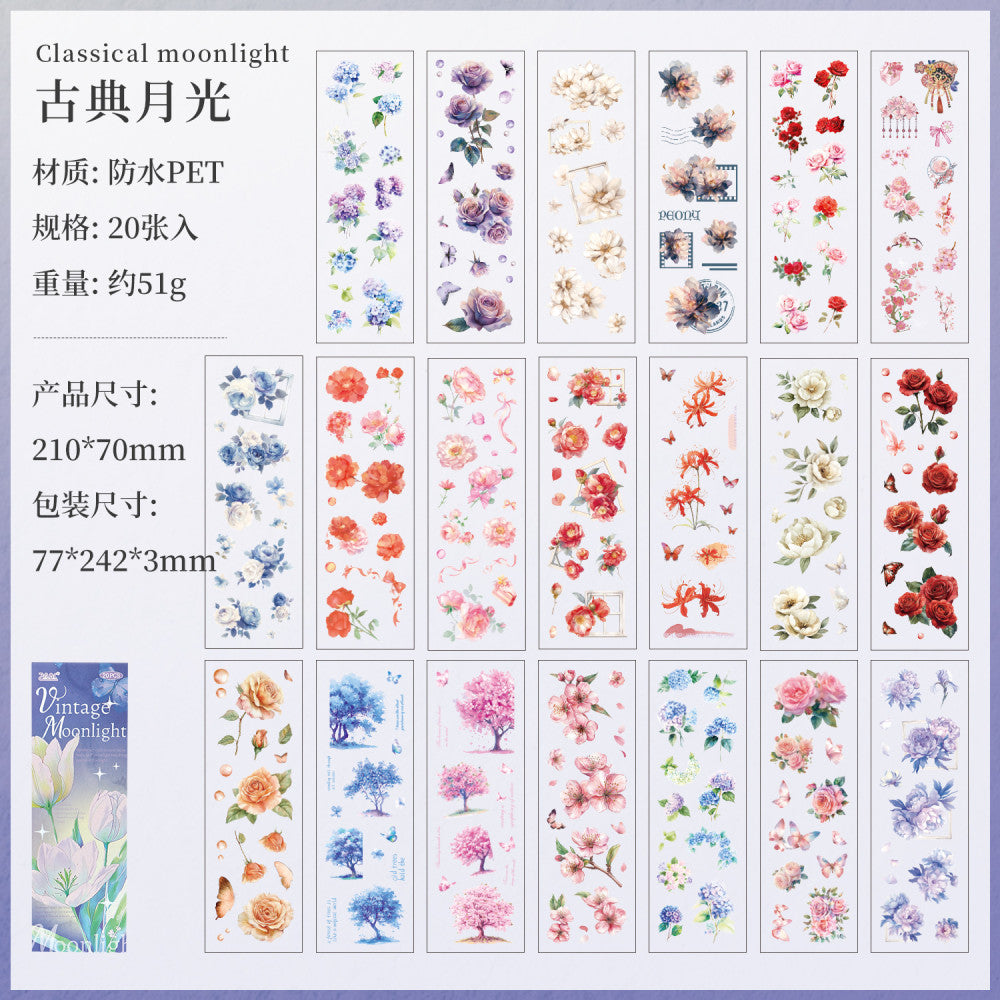 Flower Notes Series PET Sticker Book 4 Types image 7