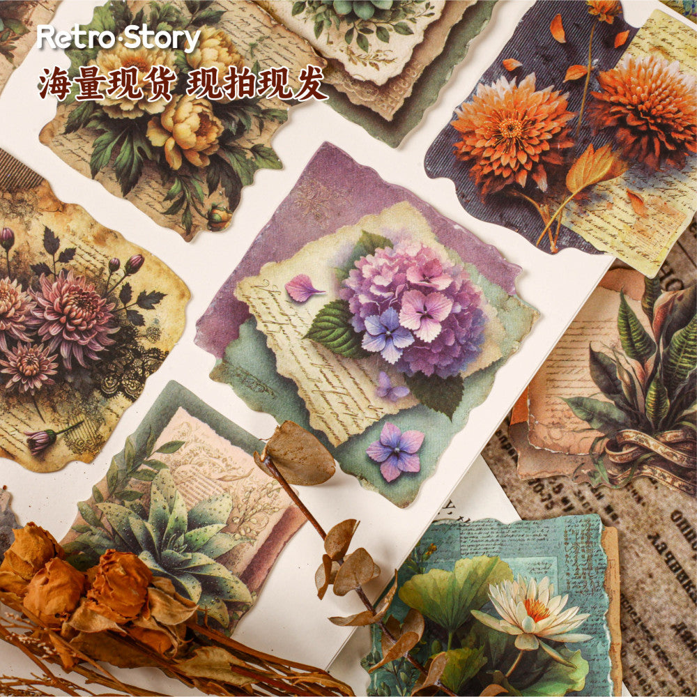 Retro Plant Writing Base Note Paper 20 Sheets image 2