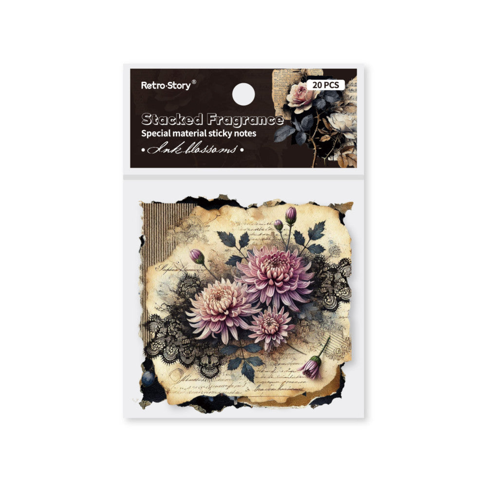 Retro Plant Writing Base Note Paper 20 Sheets image 4