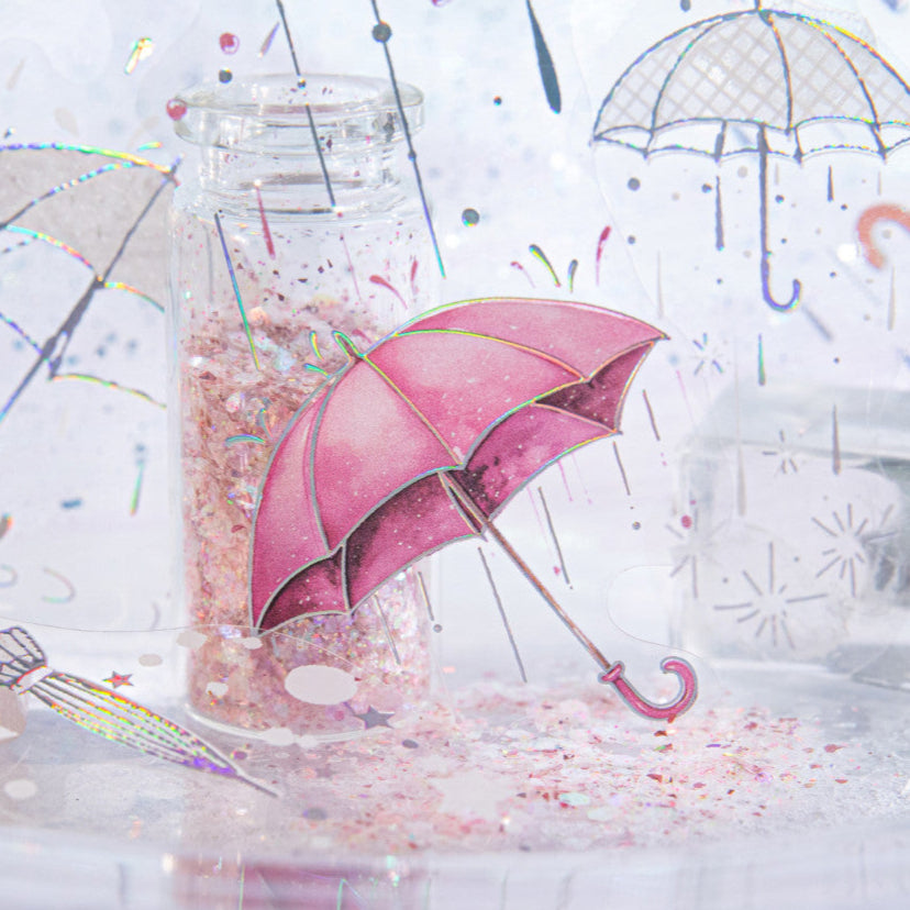 Rainy Season Umbrella Theme PET Stickers 20 Sheets image 2