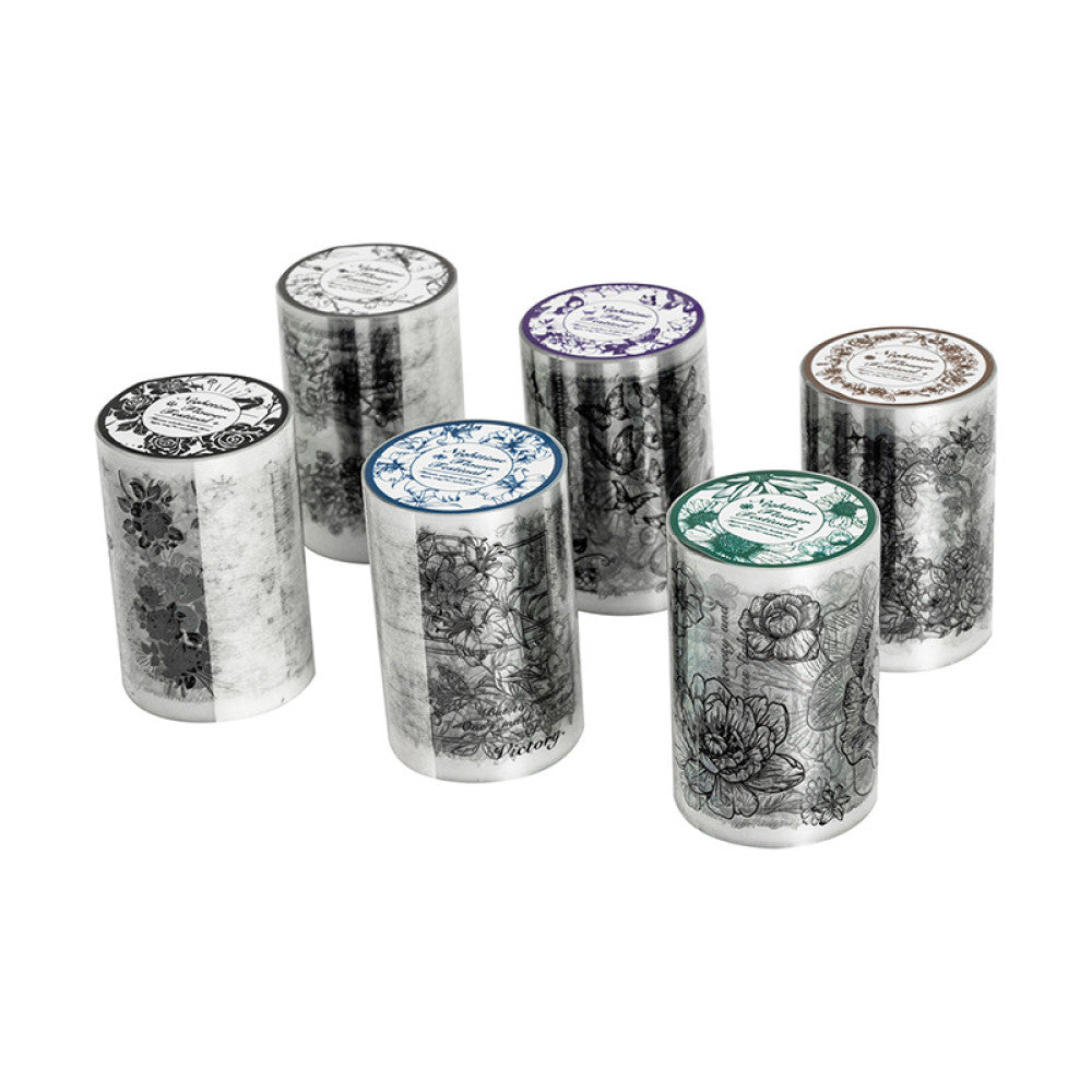 Night Flower Series Plant PET Tape 6 Styles 6cm 2m image 5