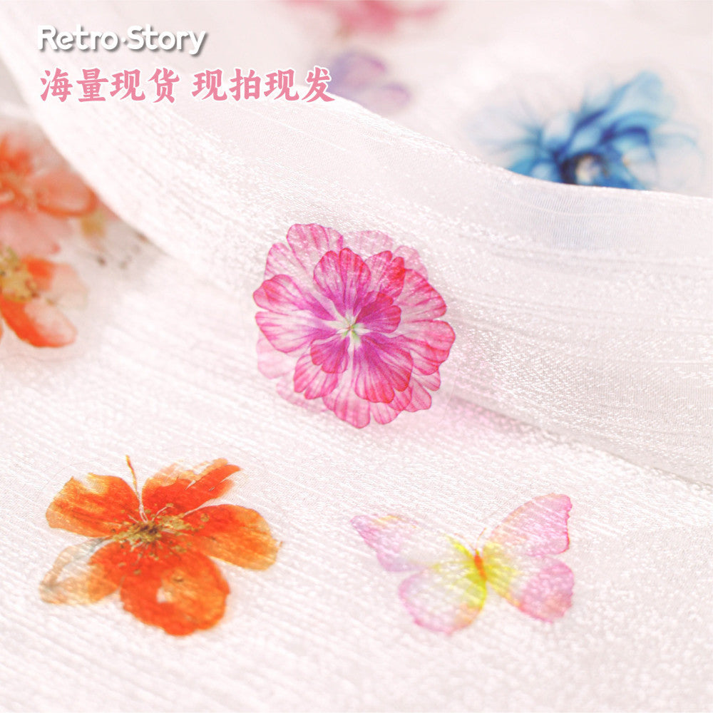 Flower ink series PET sticker pack image 1