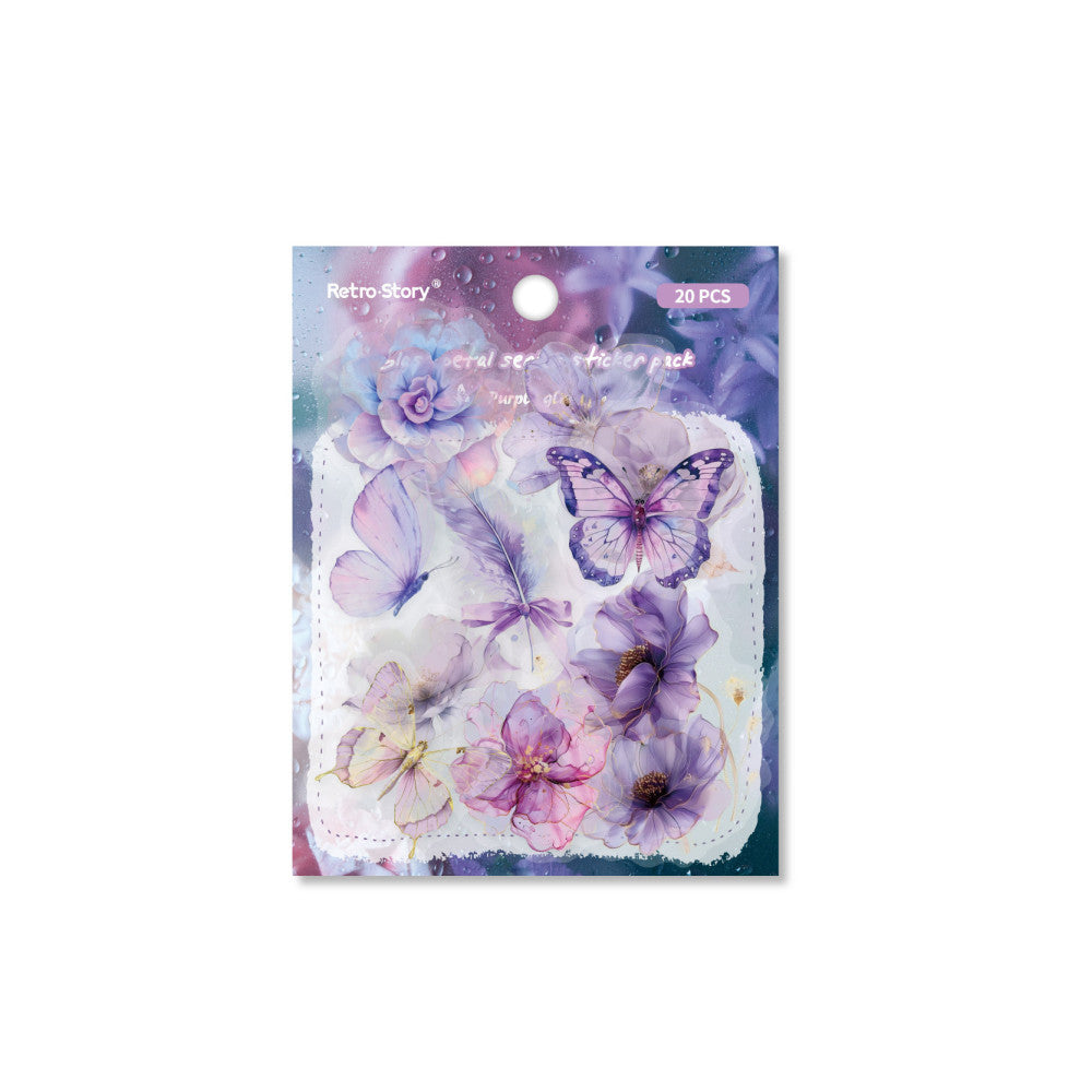 Flower ink series PET sticker pack image 4