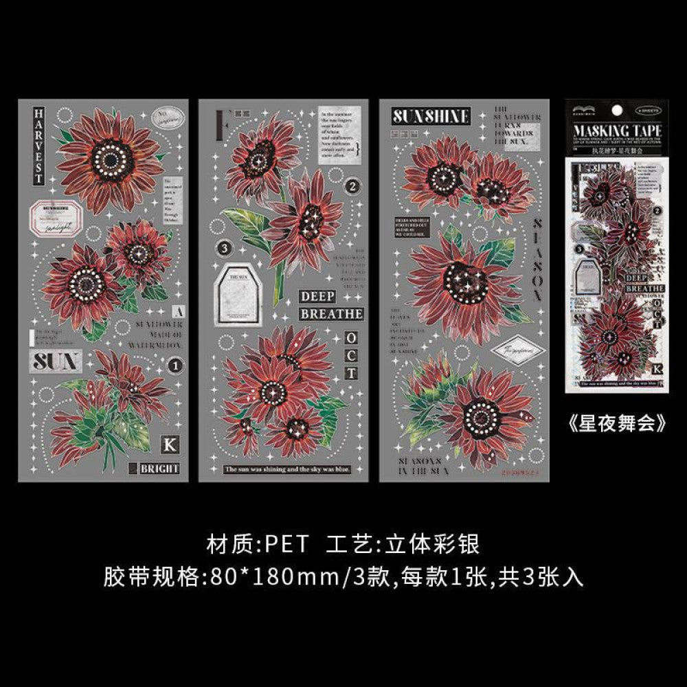 Flower Dream Series PET Stickers 4 Styles image 7