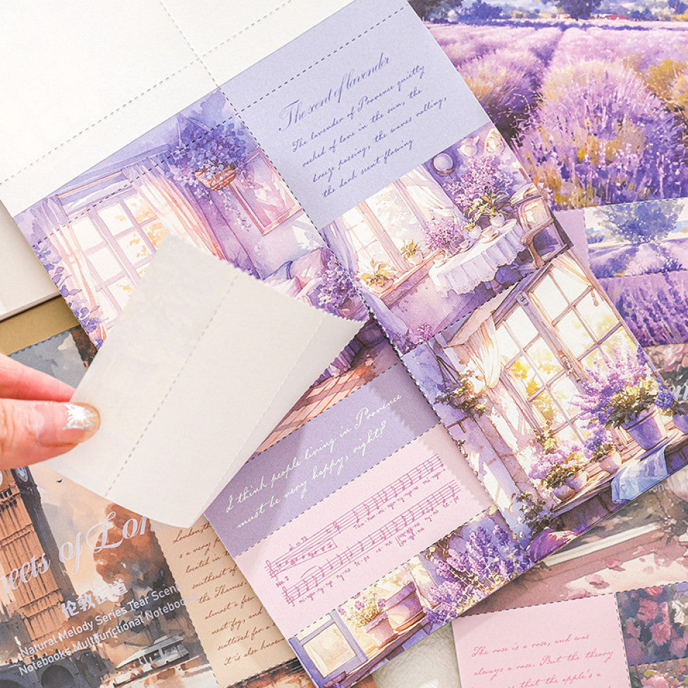 Tearable Notepads Natural Melody Series Material Paper 6 Options image 3