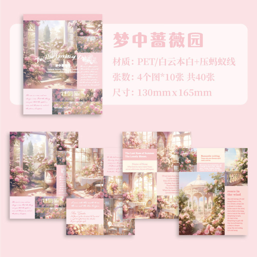 Tearable Notepads Natural Melody Series Material Paper 6 Options image 8