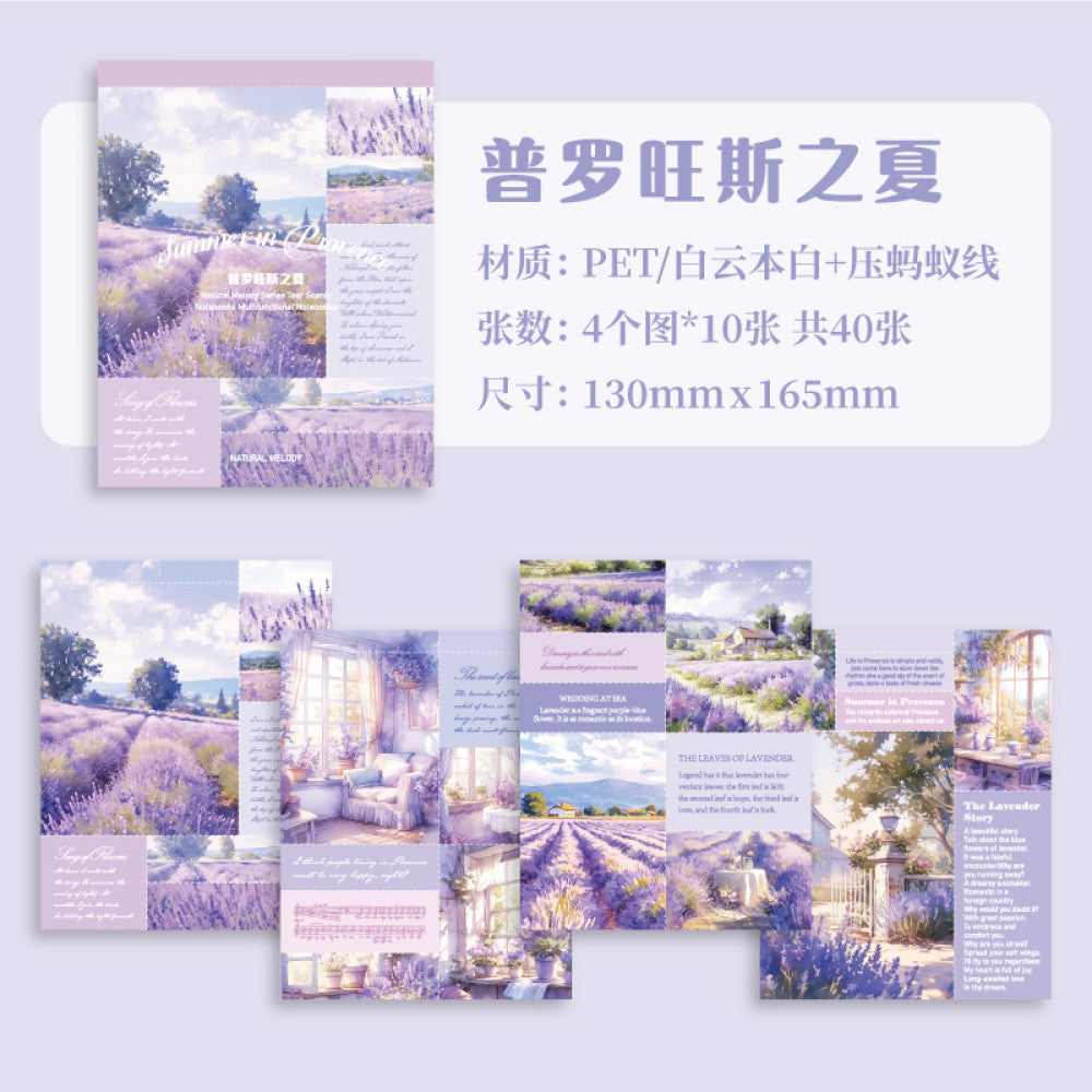 Tearable Notepads Natural Melody Series Material Paper 6 Options image 9