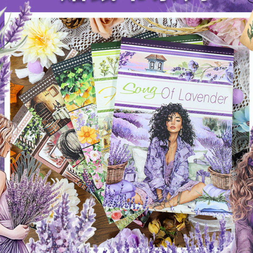 Magic retro literary handbook sticker book 11 Styles image 0