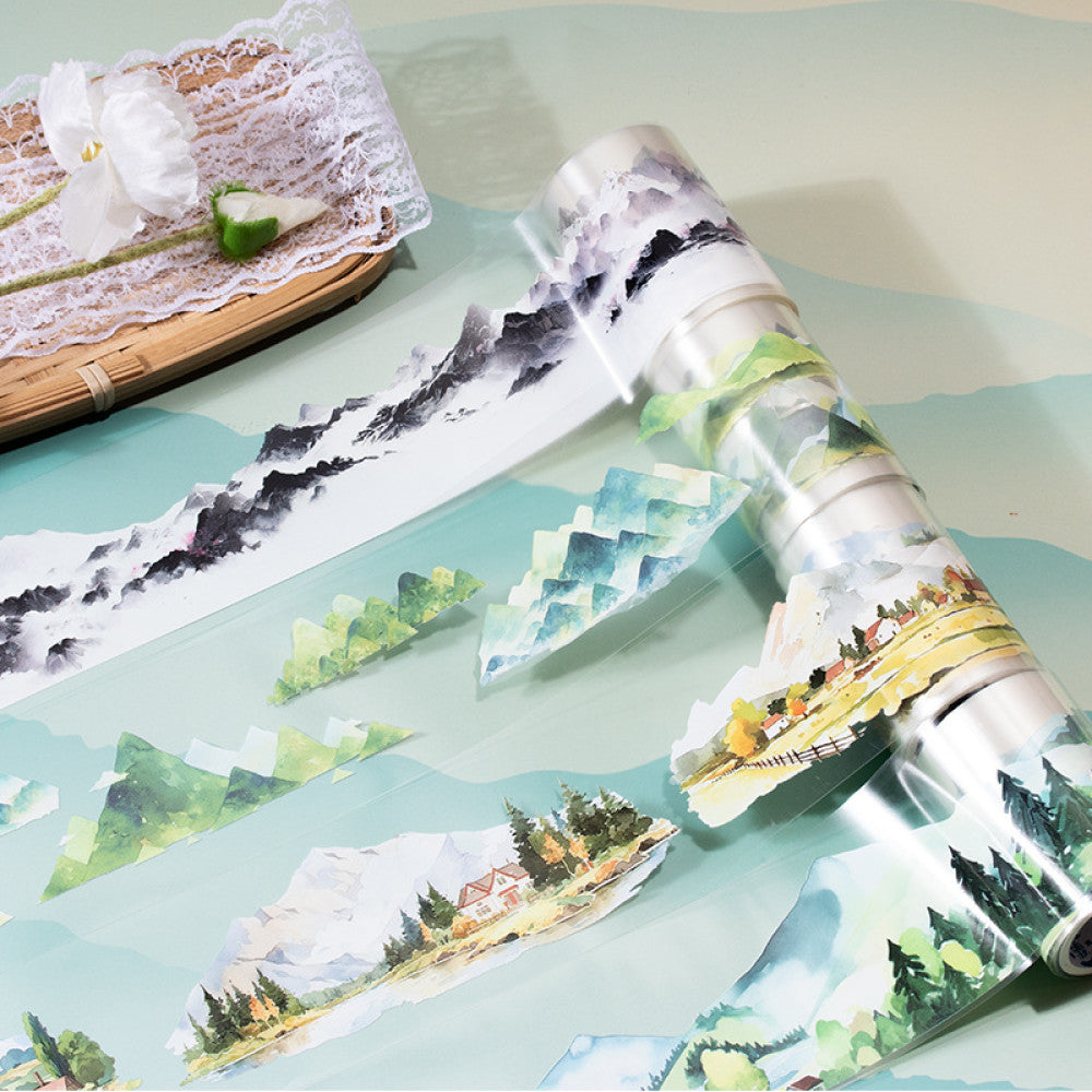 House four seasons PET tape 4 Types 6cm 2m image 1