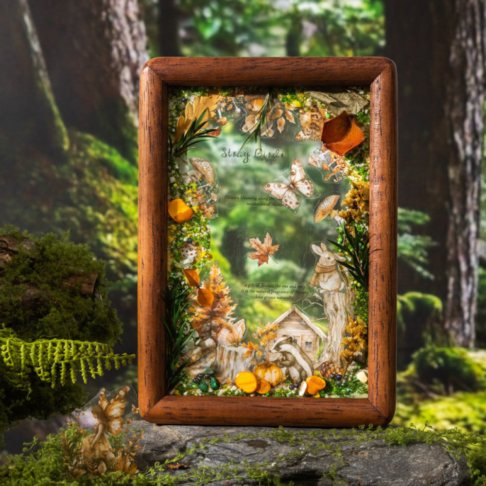 Travel Through the Forest Series Die cut Sticker Book 4 Types 20 Sheets image 1