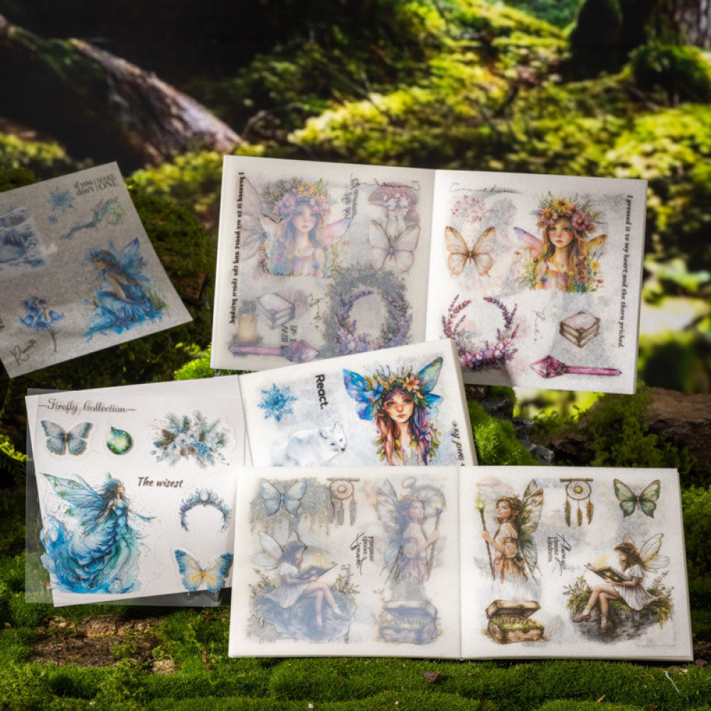 Travel Through the Forest Series Die cut Sticker Book 4 Types 20 Sheets image 2