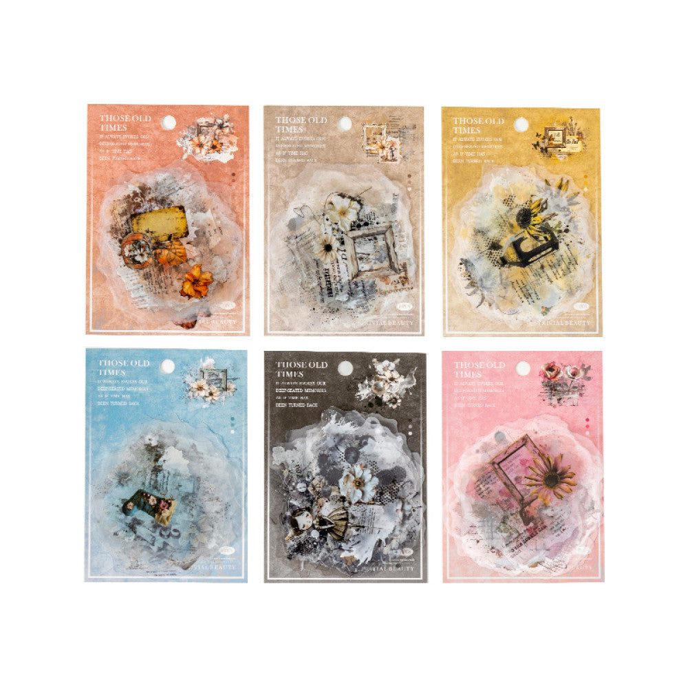 Old Times Series Retro Floral Themes 10 Sheets 6 Types image 4