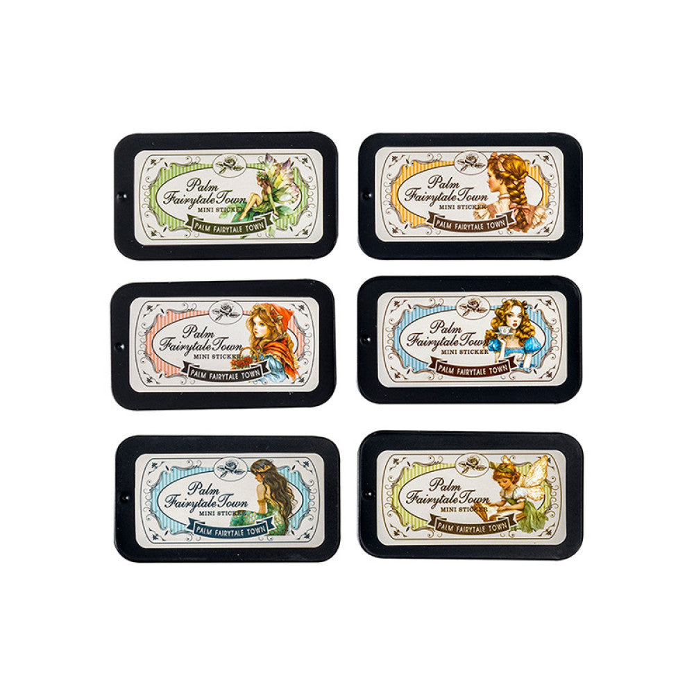Fairytale Town Series Miniature Landscape Paper Stickers 6 Types 60 Pcs image 4