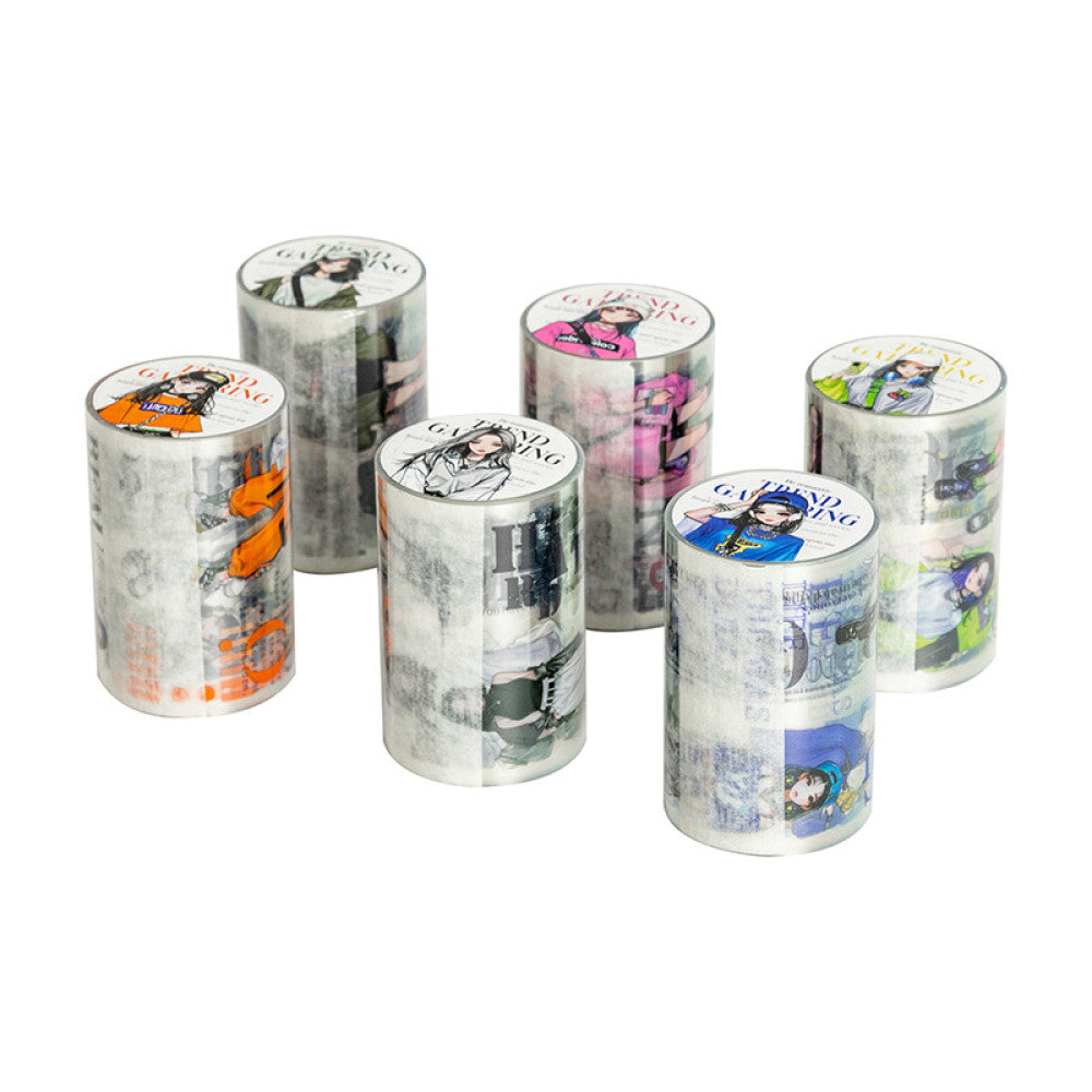 Fashion Weekly Series PET Tape 6 Character Types 6cm 2m image 5