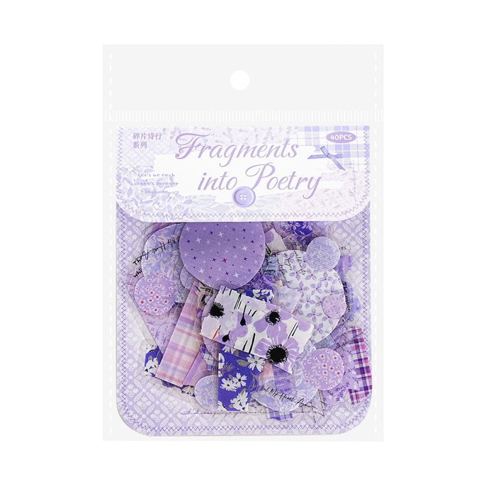 Fragmented Poetry SeriesPET Sticker Pack 6 Models 20 Pcs image 4