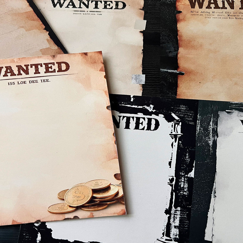 Wanted Poster Background Paper 14cm 19cm image 3