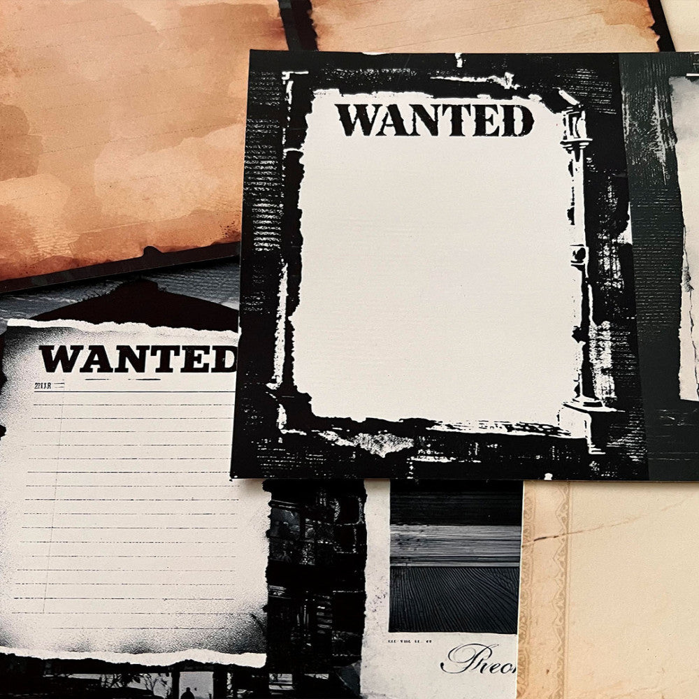 Wanted Poster Background Paper 14cm 19cm image 4