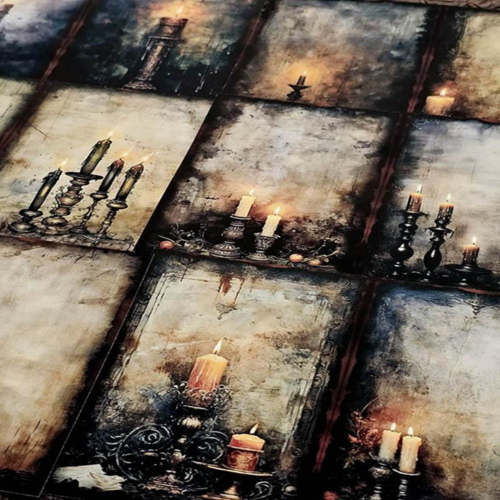 Dark Gothic style ledger background paper 13cm 16cm image 4