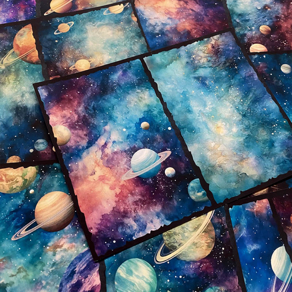 Retro Magic Starry Sky Background Paper 13cm 17cm image 2