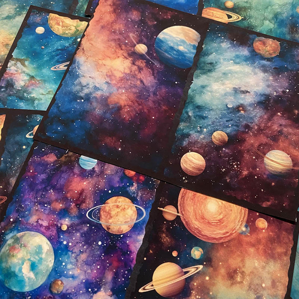 Retro Magic Starry Sky Background Paper 13cm 17cm image 3