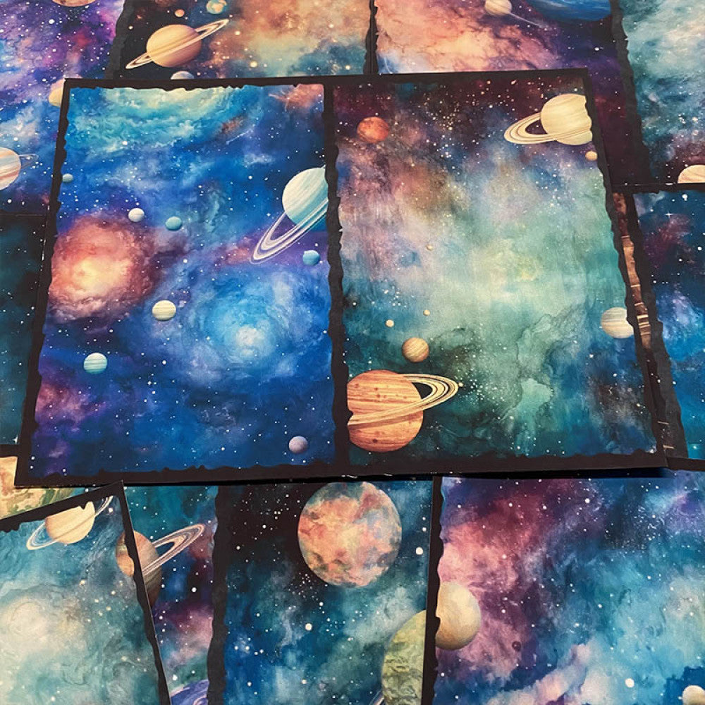 Retro Magic Starry Sky Background Paper 13cm 17cm image 4