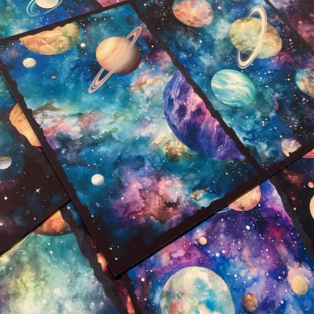 Retro Magic Starry Sky Background Paper 13cm 17cm image 5