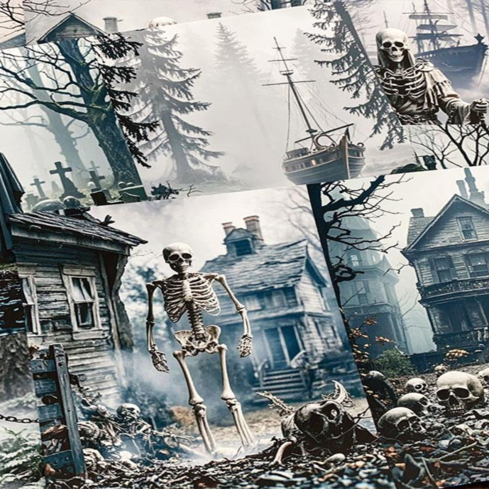 Retro dark gothic notebook background paper 13cm 20cm image 2