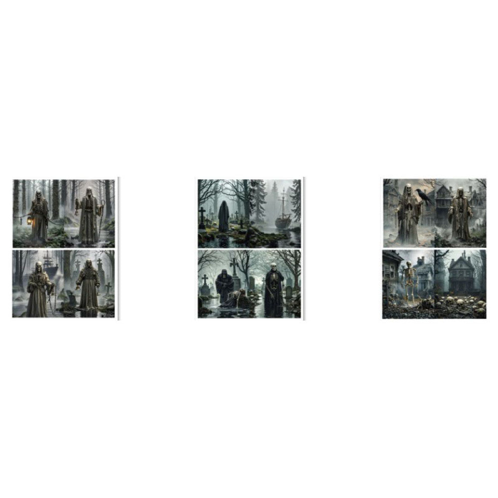 Retro dark gothic notebook background paper 13cm / 20cm