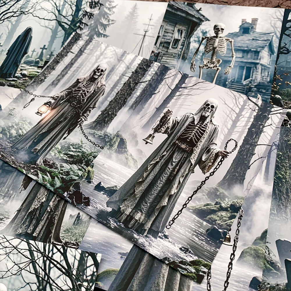 Retro dark gothic notebook background paper 13cm / 20cm