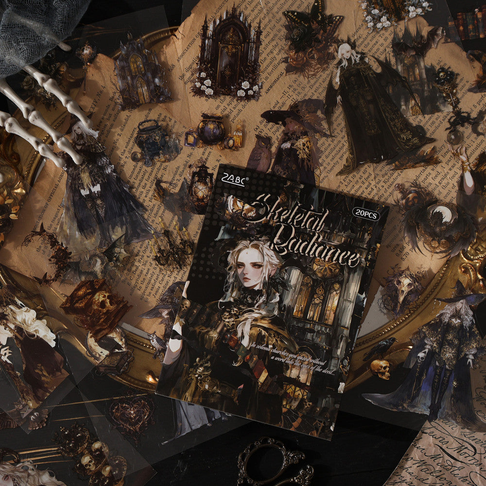 Dark Night Gothic Series Sticker Book 4 Types 20 Sheets image 3