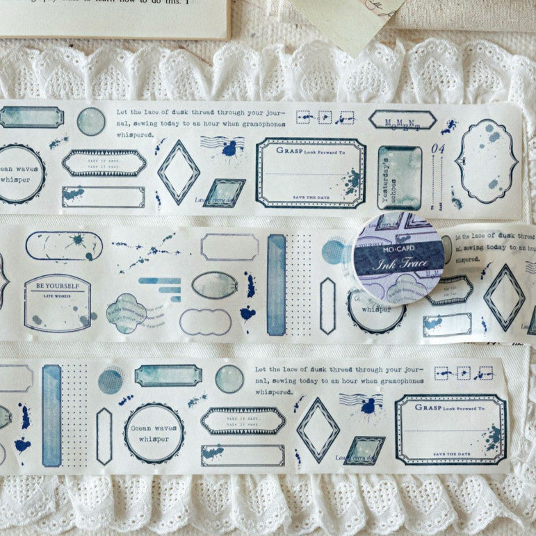 Retro gentle watercolor washi tape 4 Types 5cm 2m image 1