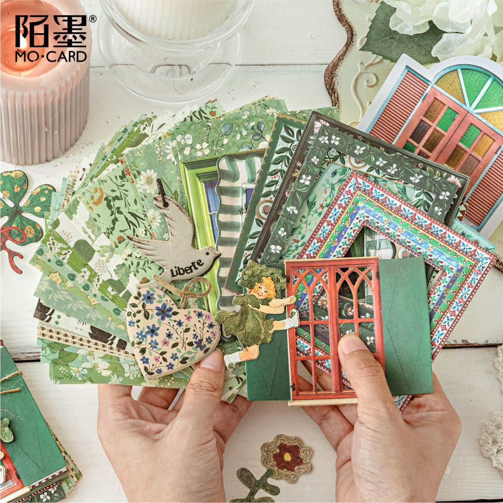 Mixed Material Letterpress Relief Paper Material Pack 4 Styles 45 Sheets image 0
