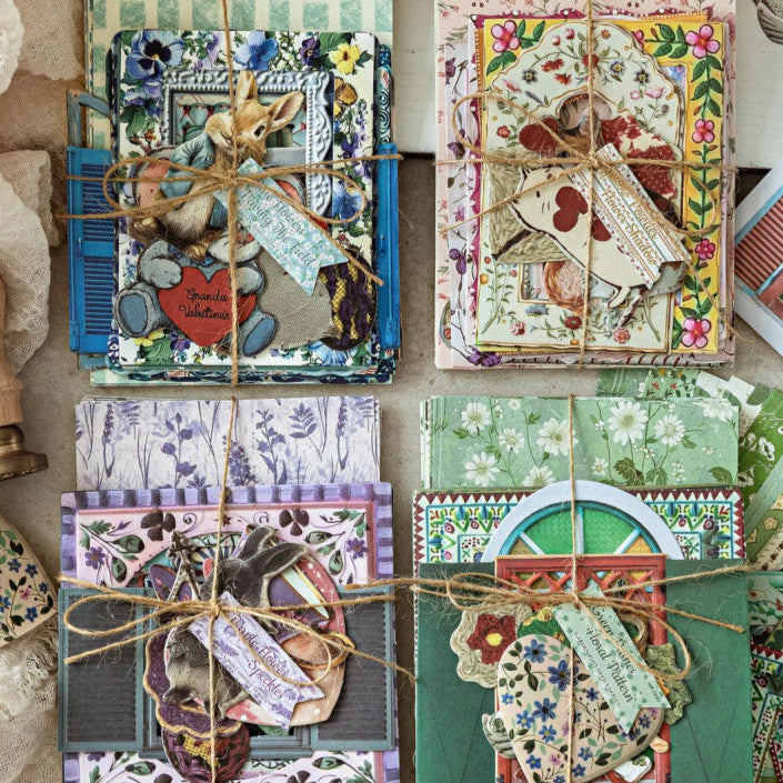 Mixed Material Letterpress Relief Paper Material Pack 4 Styles 45 Sheets image 1