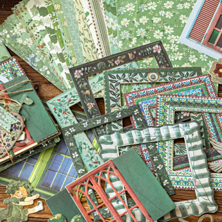 Mixed Material Letterpress Relief Paper Material Pack 4 Styles 45 Sheets image 2