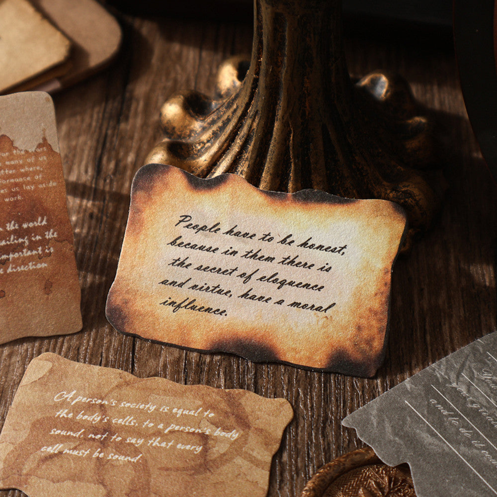 Memory letter series 30 retro light paper stickers 30 Pcs image 3
