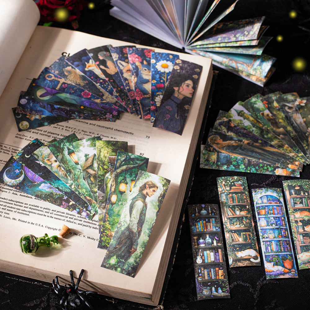 Magic Theme Sticker Book 6 Styles 50 Sheets 3cm 9cm image 2