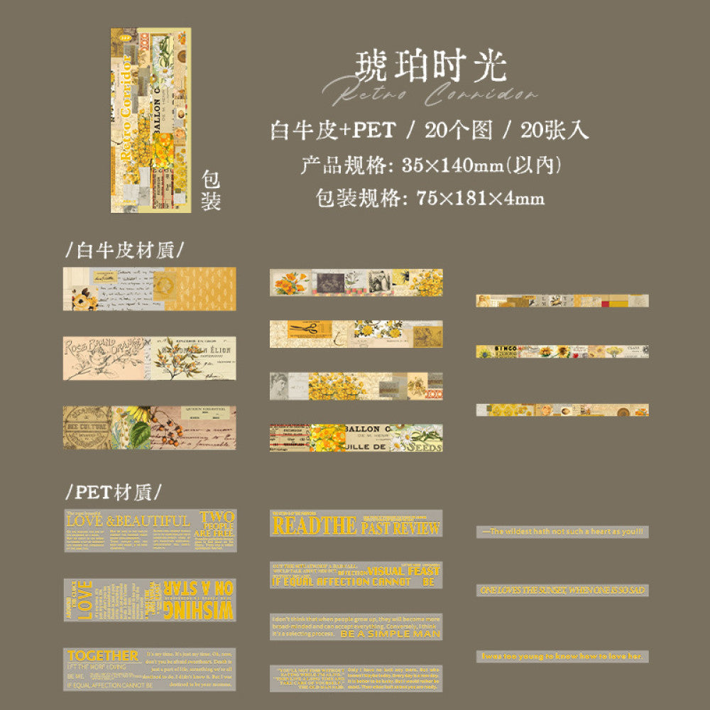 Beautiful Day Retro Corridor Series 6 DIY stickers for collage notebooks image 8
